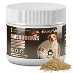 ProFluffyBio Turkey Tail Mushroom Powder For Dogs - For Lumps & Bumps, Immunity, Respiratory, Digestion & Cellular Health（150g）