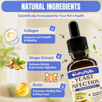 ProFluffyBio Dog Ear & Skin Relief Drops, Yeast Infection Treatment for Dogs –  60ml | Soothes Itching, Supports Healthy Ears & Skin, Allergy Relief for Puppies & Dogs