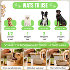 ProFluffyBio Chicken Flavor Pet Drops - Health Supplements for Dogs & Cats, All Sizes, Coat Health Support, Odor-Free, Easy Feeding for Daily Use, Plant-Based