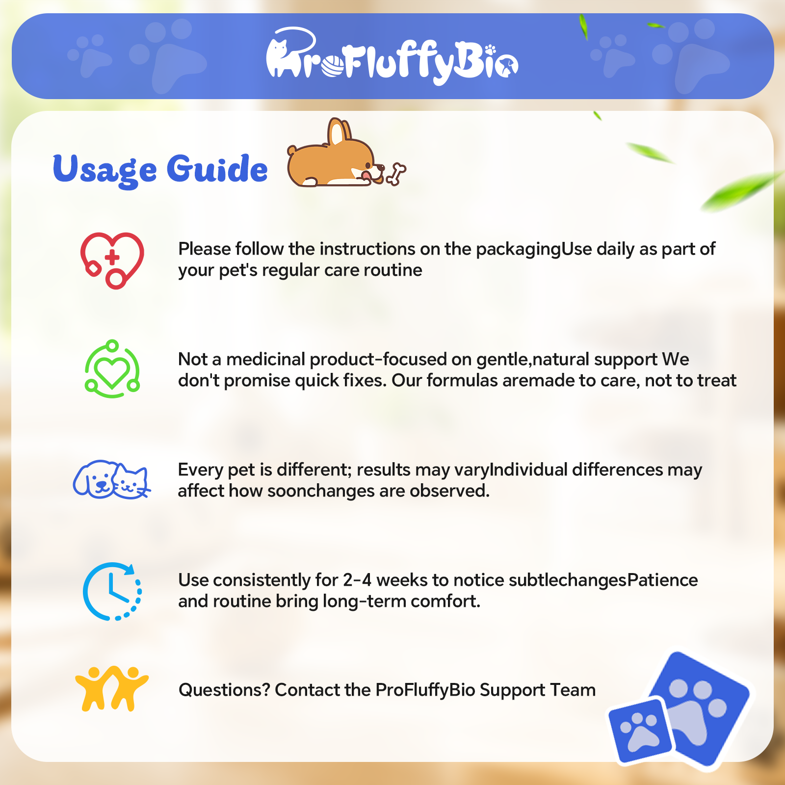 ProFluffyBio Dog Ear & Skin Relief Drops, Yeast Infection Treatment for Dogs –  60ml | Soothes Itching, Supports Healthy Ears & Skin, Allergy Relief for Puppies & Dogs