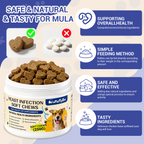 ProFluffyBio Natural Dog Yeast Infection Treatment - Itchy Skin & Ear Relief, Reduces Inflammation & Irritation, Soothes Allergy Symptoms - Herbal Supplement Soft Chews for Dogs' Healthy Itch Relief (250g)