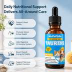ProFluffyBio Taurine Supplement for Dogs & Cats Liquid Drops Heart Healthy 60mL (1pack) Pets Daily Amino Acid Nutrition Supplement, 100mg Taurine /mL, Vision Support, Vitamins for Heart, Energy & Vitality