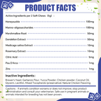 ProFluffyBio Natural Dog Yeast Infection Treatment - Itchy Skin & Ear Relief, Reduces Inflammation & Irritation, Soothes Allergy Symptoms - Herbal Supplement Soft Chews for Dogs' Healthy Itch Relief (250g)