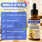 ProFluffyBio Dog Ear & Skin Relief Drops, Yeast Infection Treatment for Dogs –  60ml | Soothes Itching, Supports Healthy Ears & Skin, Allergy Relief for Puppies & Dogs