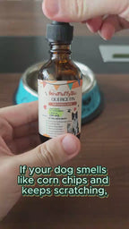 ProFluffyBio Natural Quercetin Antioxidant Edible Canine Nutritional Drops - 2 oz Vitamin Supplement for Skin & Ear Itch, Inflammation Relief, Canine Nutritional Supplement
